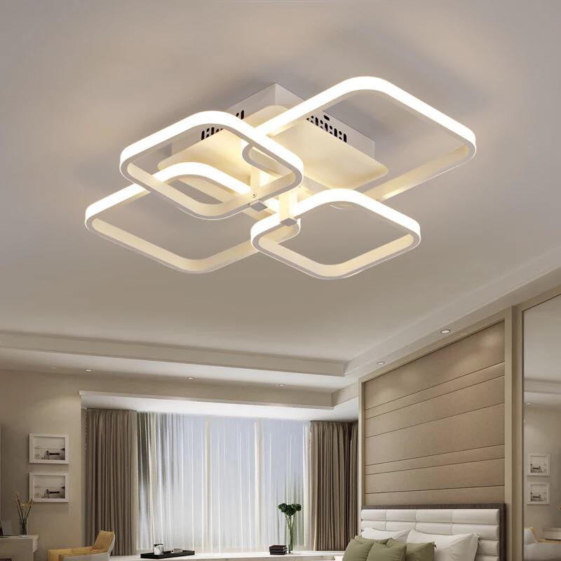 Đèn led áp trần mica hiện đại
