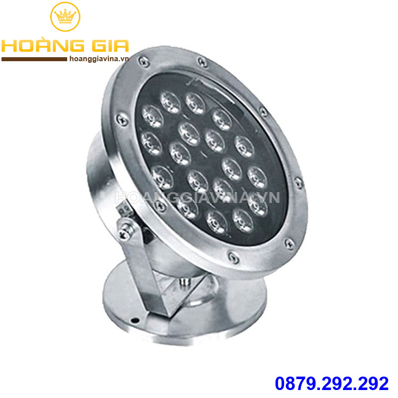 Đèn led âm nước chân đế 36w - Đơn màu - Đổi màu RGB
