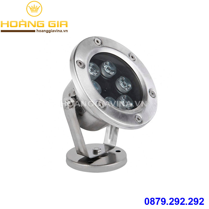 Đèn led âm nước chân đế 6w - Đơn màu - Đổi màu RGB