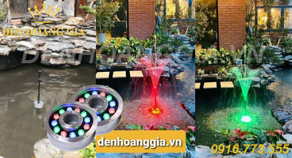 Báo giá đèn led âm nước bánh xe