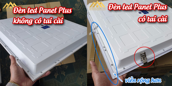 Đèn led Panel Plus có tai cài và không tai cài Đèn led Panel Plus có tai cài và không tai cài