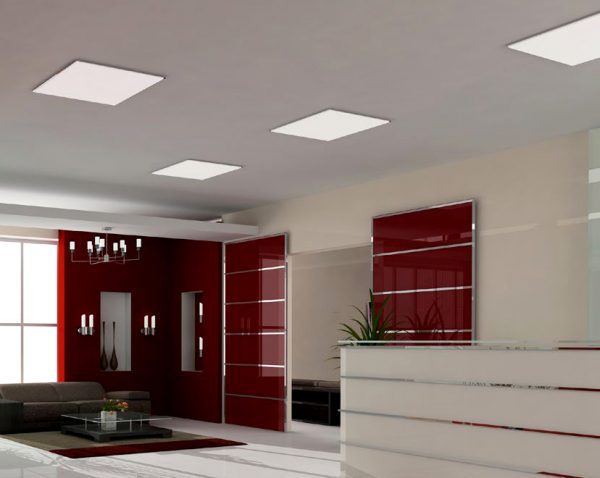 ứng dụng chiếu sáng với đèn led Panel 600x600 âm trần