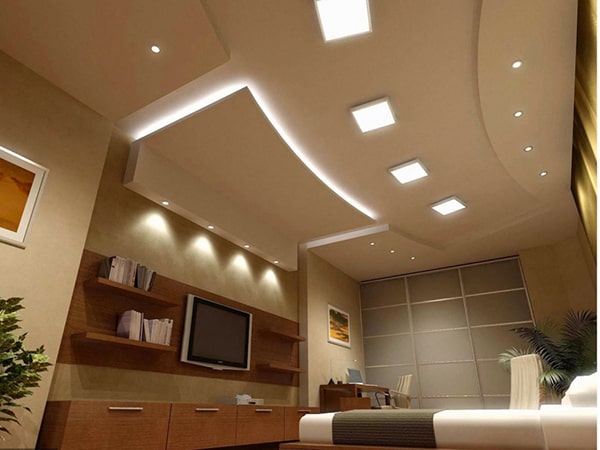 Ứng dụng của đèn led Panel tại không gian phòng khách Ứng dụng của đèn led Panel tại không gian phòng khách