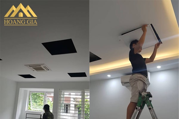 Cách lắp đèn led Panel cho trần chìm thạch cao Cách lắp đèn led Panel cho trần chìm thạch cao