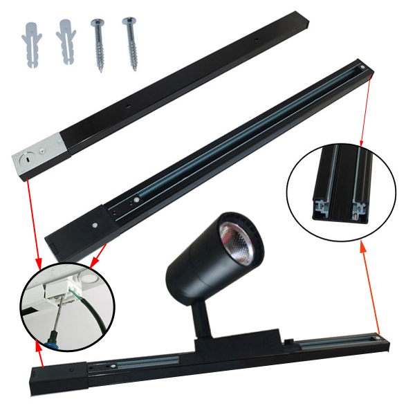 Cách lắp đèn led rọi ray
