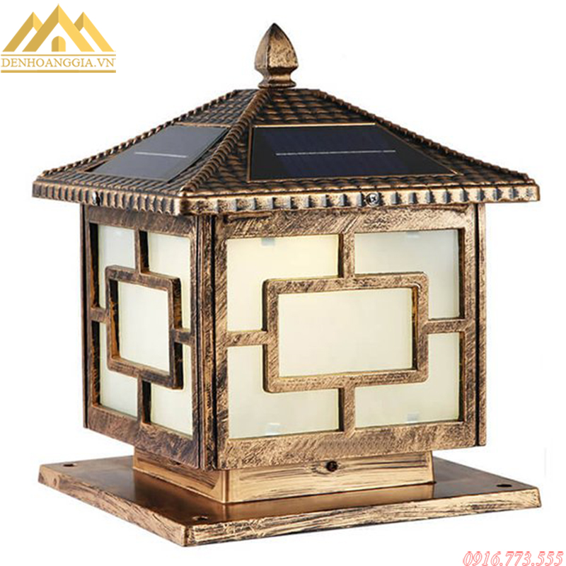 Đèn trụ cổng biệt thự bằng đồng HGA-TC-BTBĐ06