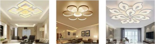 đèn mâm ốp trần mica