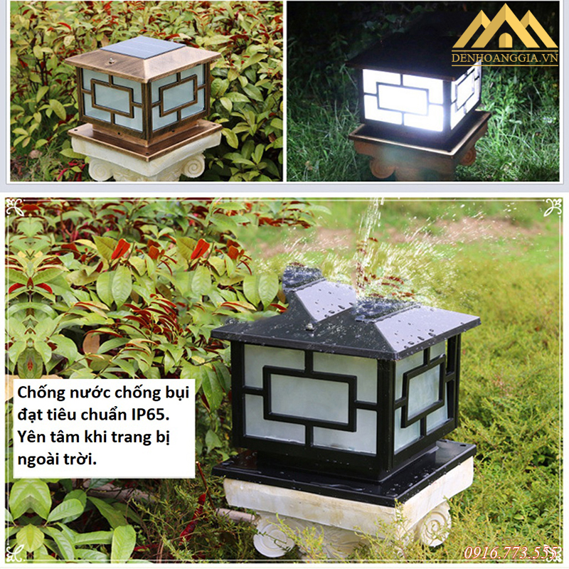 Ưu điểm của đèn trụ cổng hàng rào