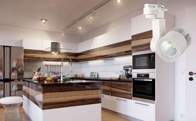 Ứng dụng của đèn led rọi ray tại không gian nhà ở