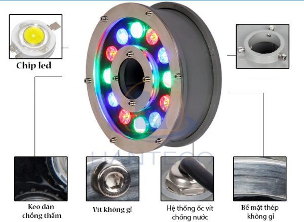 Đèn led dưới nước Đèn led dưới nước