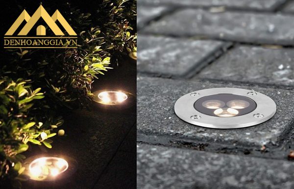Đèn led âm đất được làm bằng các chất liệu cao cấp không bị hoen gỉ Đèn led âm đất được làm bằng các chất liệu cao cấp không bị hoen gỉ