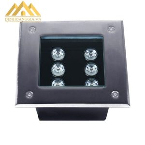 Đèn led âm đất vuông 6w