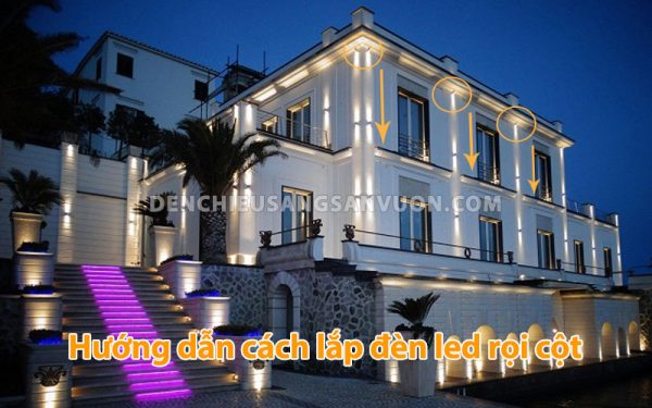 huong-dan-cach-lap-den-led-roi-cot